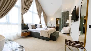 Presidential-Doppelzimmer | Hochwertige Bettwaren, Tempur-Pedic-Betten, Minibar, Zimmersafe
