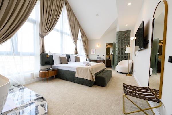 Presidential-Doppelzimmer | Hochwertige Bettwaren, Tempur-Pedic-Betten, Minibar, Zimmersafe