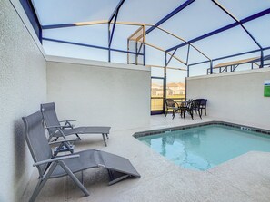 Indoor pool, a heated pool