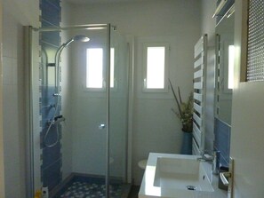 Shower, hair dryer