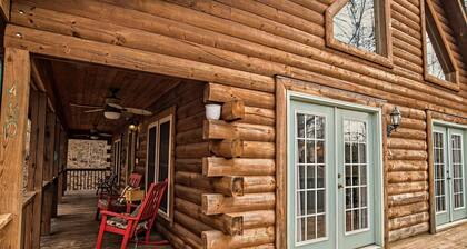 Relaxing 'Riverdance' Log Cabin is 2.7 miles from Tryon Equestrian Resort