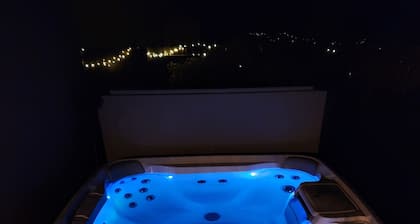 Walk to Downtown! Private Hot Tub, Fireplace, Indoor Pool