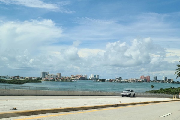 View from bridge to Clearwater Beach