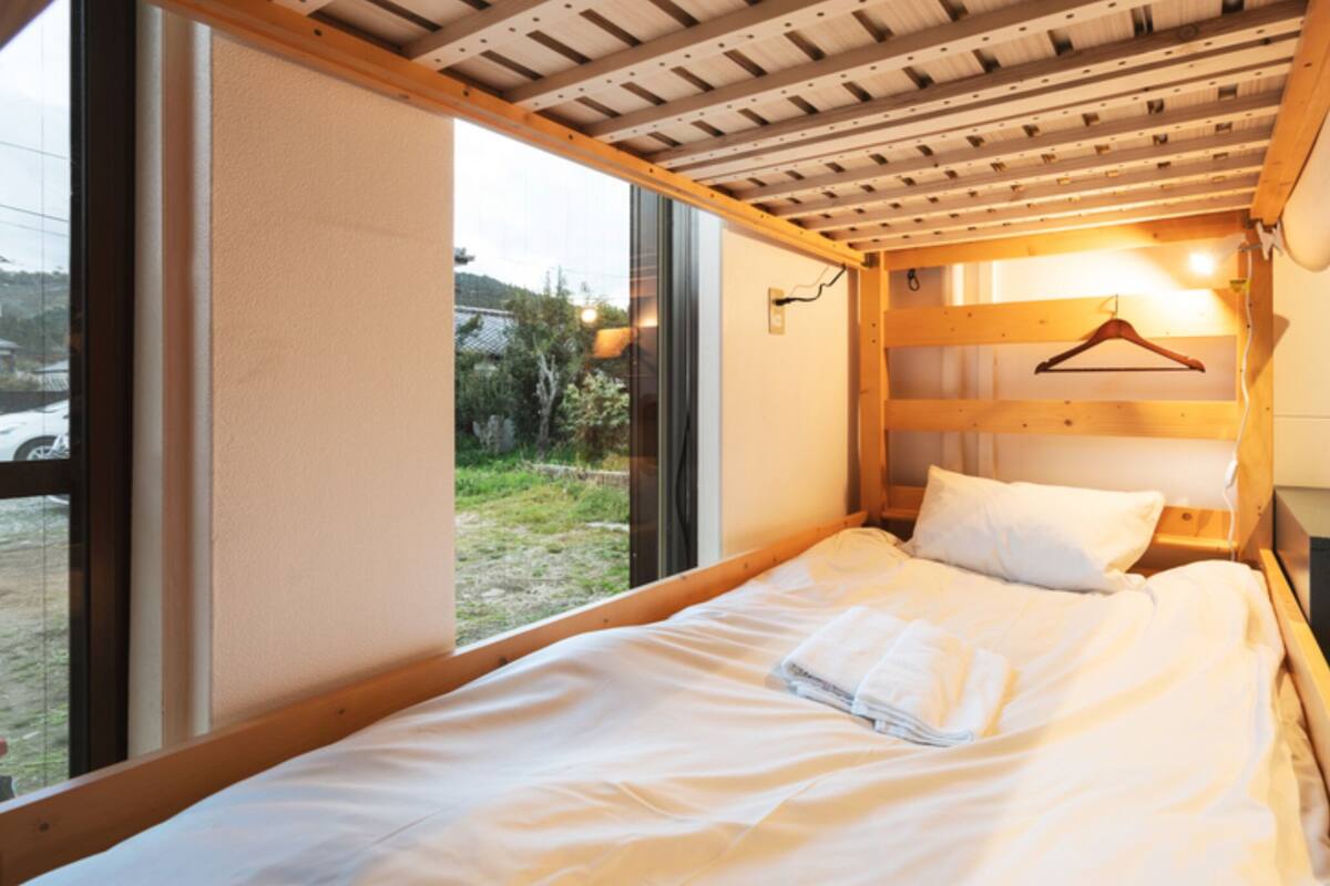 Laptop workspace, blackout drapes, WiFi (free), bed sheets