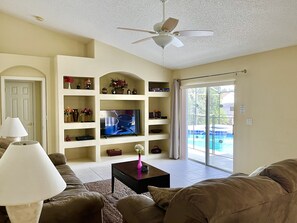 Smart TV, DVD player, table football