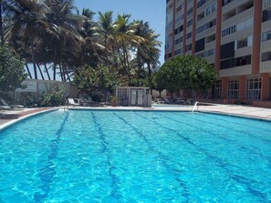 Una piscina riscaldata