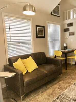 Smart TV, DVD player, books, video library