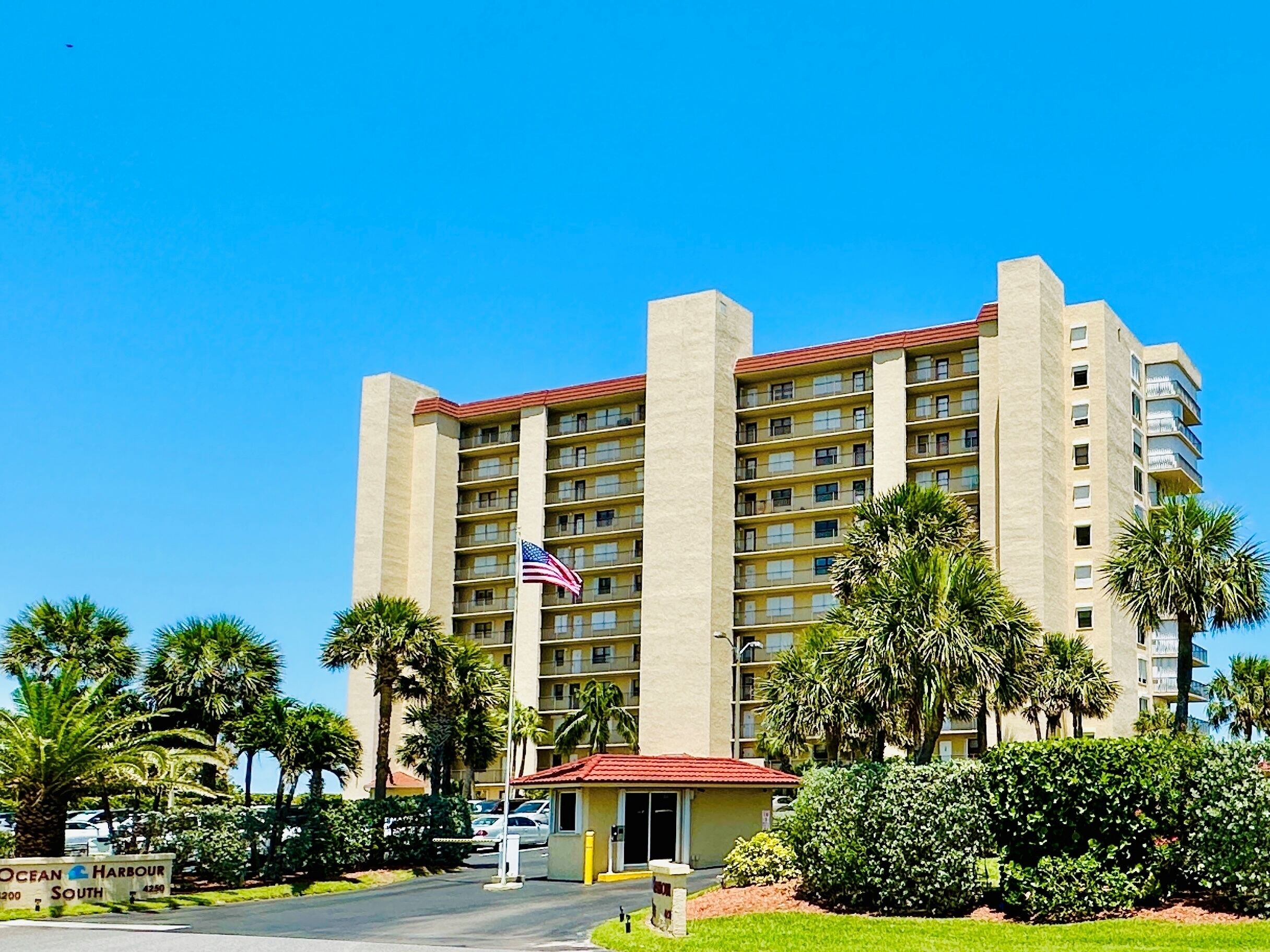 Gated entry to condo building