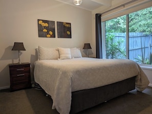 Soundproofing, iron/ironing board, travel crib, free WiFi