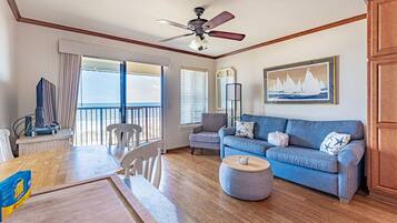 TV, DVD player, stereo