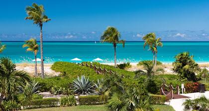 Luxury beachfront 2 bedroom condo at The Grandview directly on Grace Bay beach