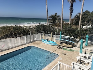 Piscine extérieure, piscine chauffée