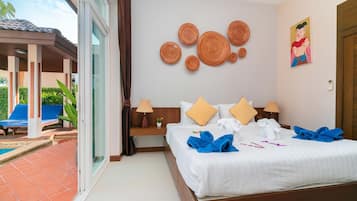 3 Bedroom Pool Villa with Garden | 3 bedrooms, in-room safe, iron/ironing board, free WiFi