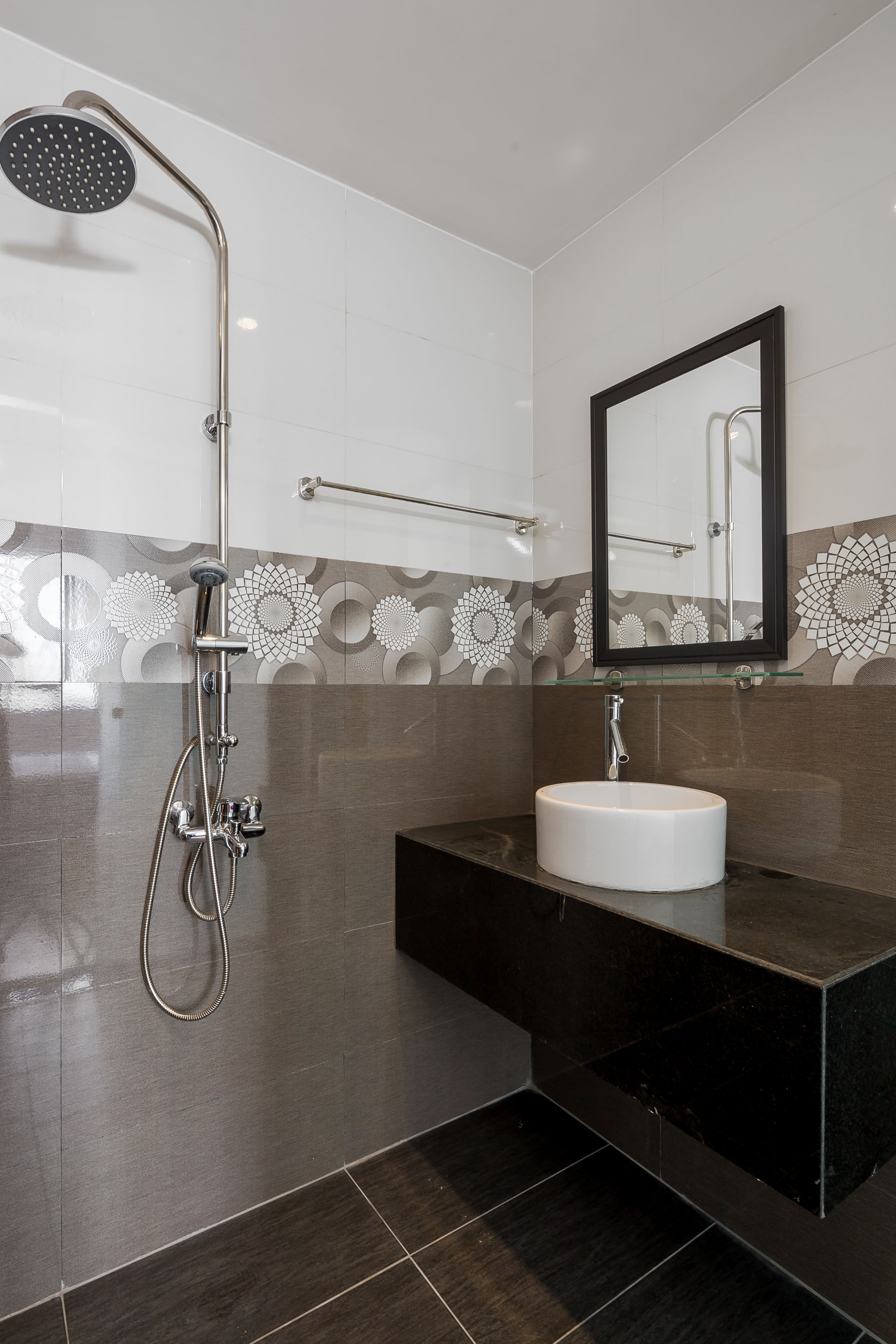 basic studio, 1 king bed | bathroom | free toiletries, hair dryer, slippers, towels