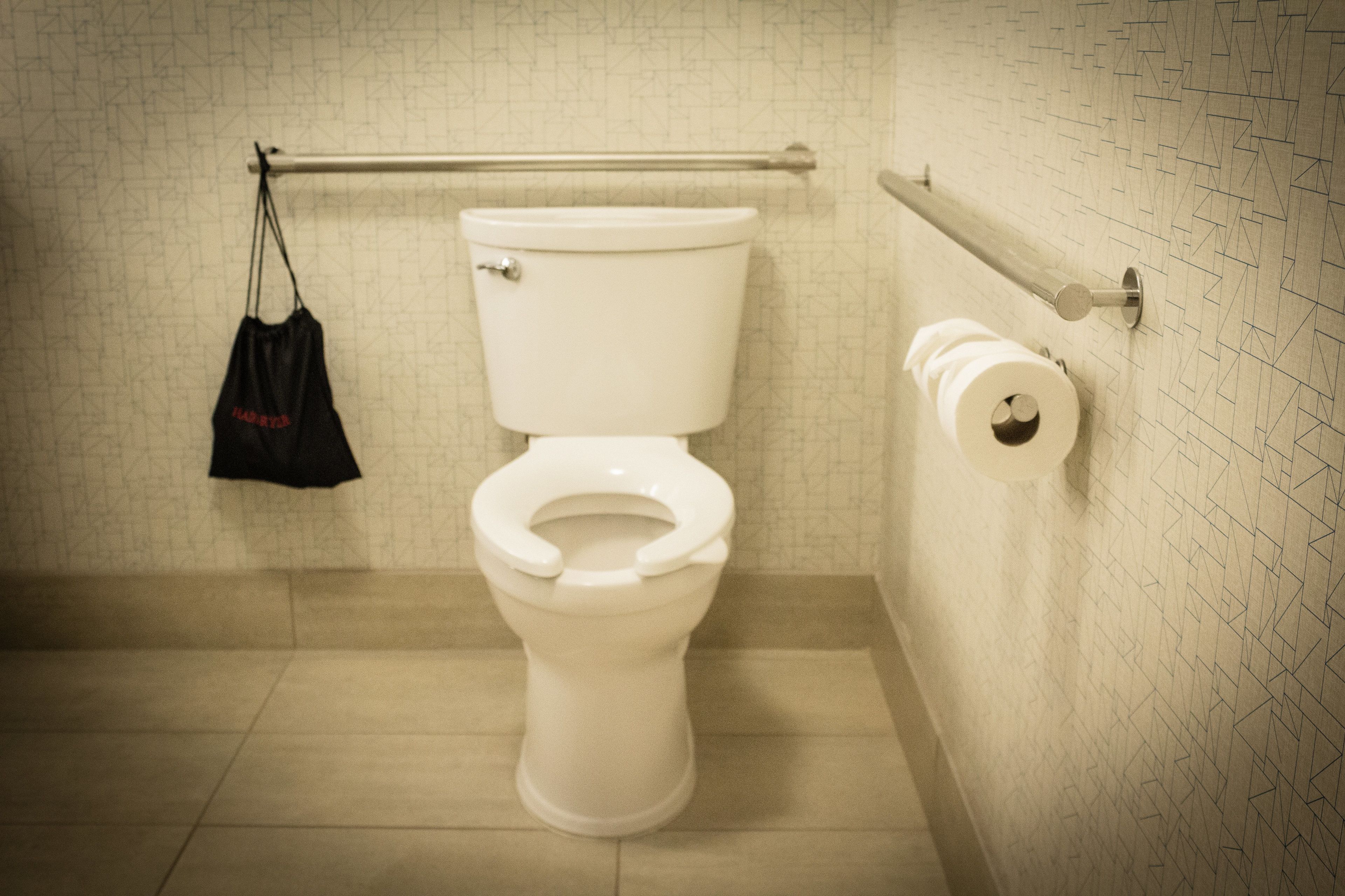 free toiletries, hair dryer, towels