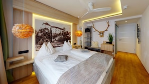 舒適雙人房 | 房內夾萬、書桌、免費 Wi-Fi、床單