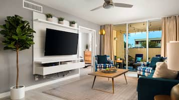 Smart TV, table tennis, books