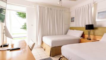 Classic-Zimmer, Meerblick | Bettwäsche aus ägyptischer Baumwolle, Daunenbettdecken