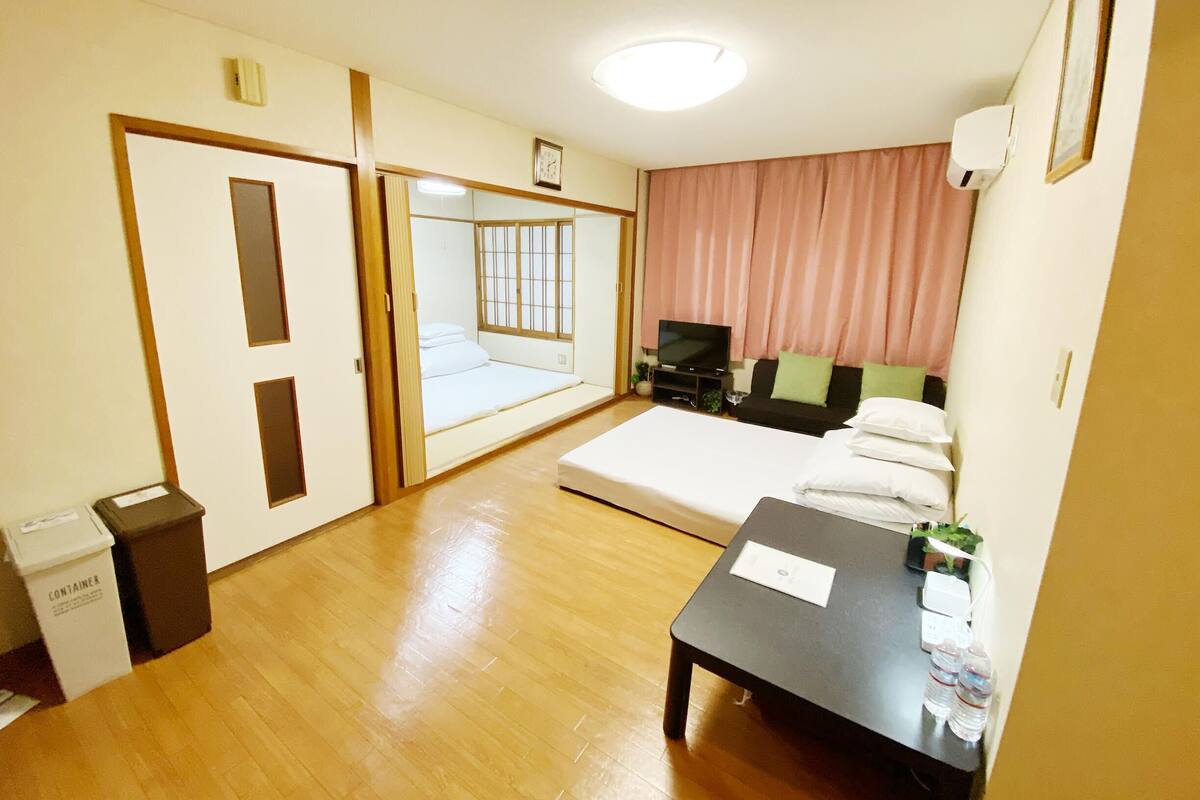 家庭公寓, 2 间卧室, 无烟房 (For Family, 2LDK) | 遮光窗帘、熨斗/熨衣板、免费 WiFi、特色装修