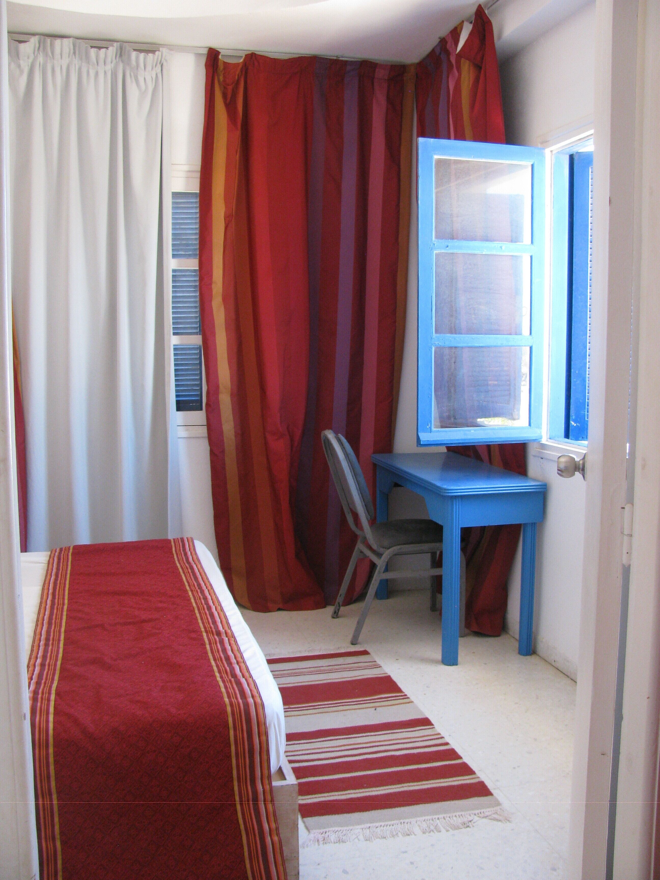 Desk, laptop workspace, blackout drapes, WiFi (free)