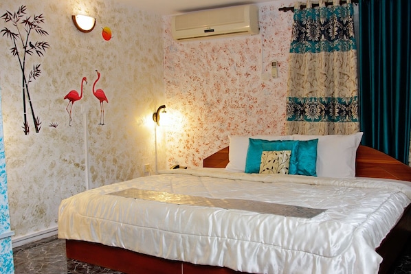 Chambre double ou avec lits jumeaux | Draps en coton égyptien, literie de qualité, couette en duvet