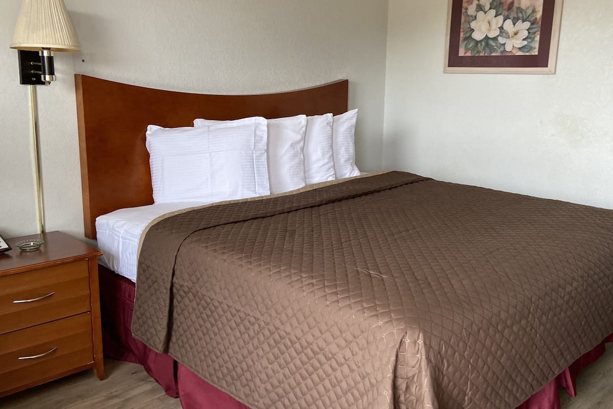 Single Room, 1 King Bed, Smoking | Desk, blackout drapes, iron/ironing board, free WiFi