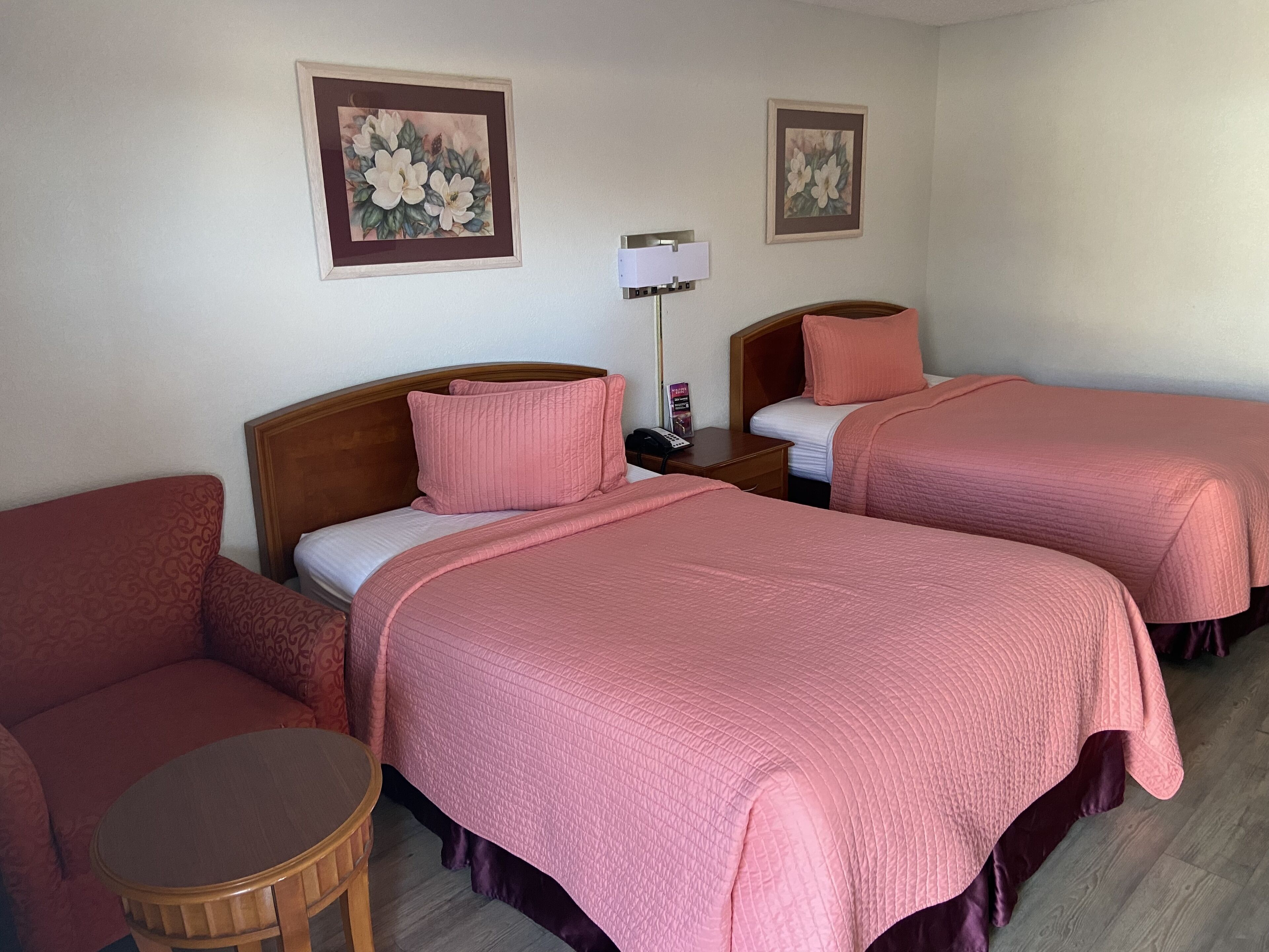 double room, 2 queen beds, non smoking | desk, blackout curtains, iron/ironing board, free wifi