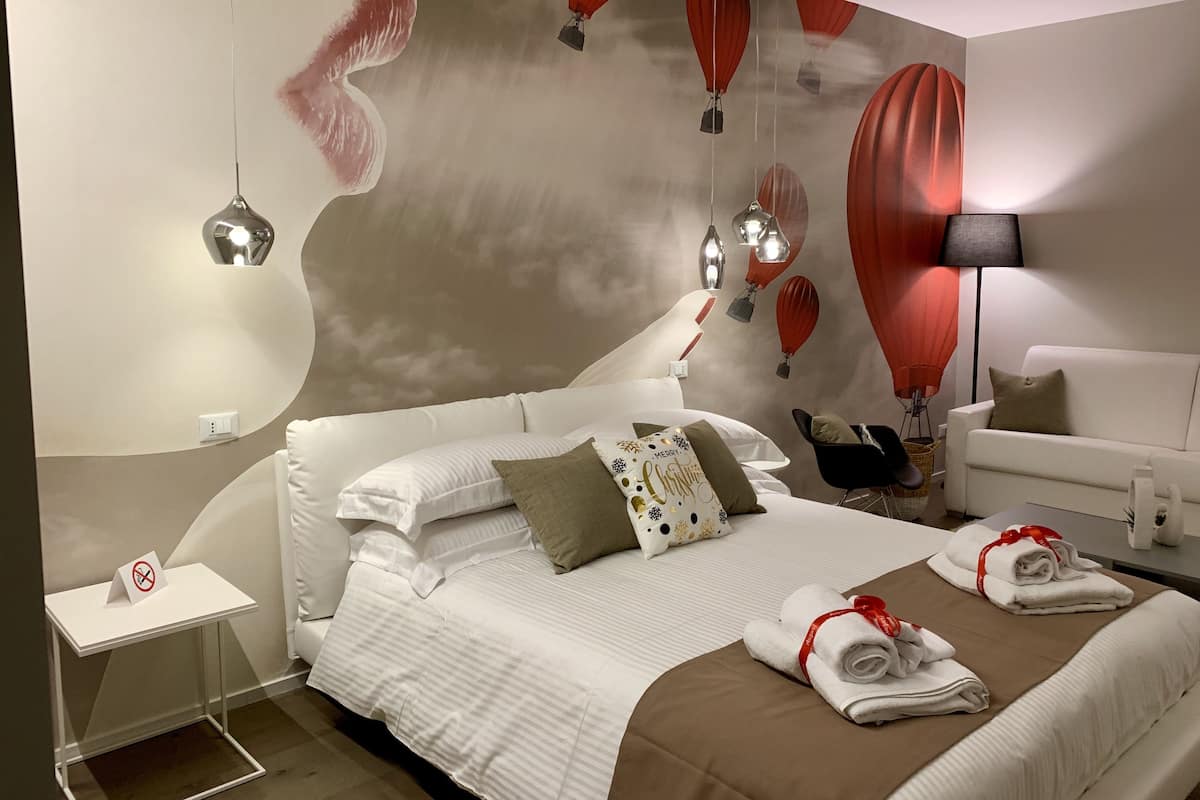 Quarto superluxo, 1 cama King e sofá-cama | Roupas de cama de algodão egípcio, roupas de cama premium