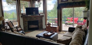 Smart TV, fireplace, Netflix, DVD player