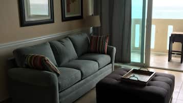 TV, DVD player, ping pong