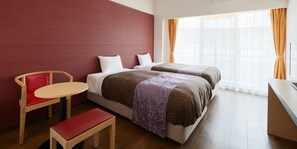 Habitación estándar con 2 camas individuales, 2 camas individuales, para no fumadores | Decoración personalizada, muebles diferentes, escritorio y wifi gratis