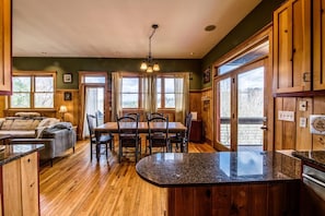 TV, fireplace - The Grey Heron House (Blue Ridge)