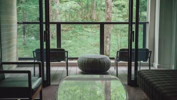 Suite with Open-Air Bath (Type A) | In-room safe, free WiFi, bed sheets