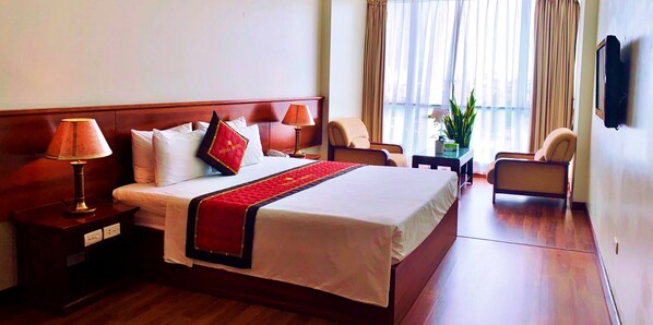 Chambre exécutive double | Draps en coton égyptien, literie de qualité