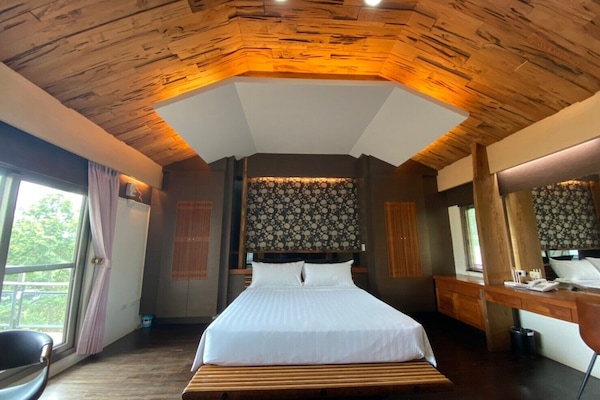 Gallery Double Room | Individually decorated, individually furnished, blackout curtains