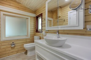 Villa, Meerblick | Badezimmer | Dusche, Hydromassagedusche, Haartrockner