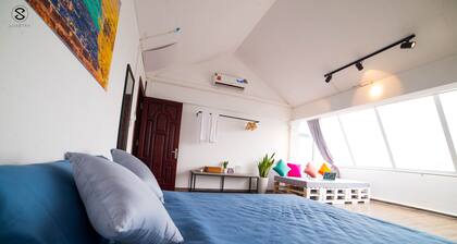 Rooftop suite with Flower valley view - EmAm Homestay in Ha Noi