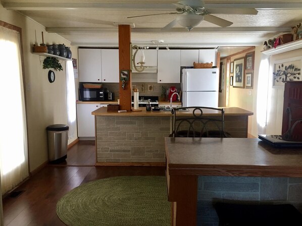 Fridge, microwave, oven, stovetop - Mississippi River Shore - Sunset and Fisherman's Delight on the Water (Stoddard)