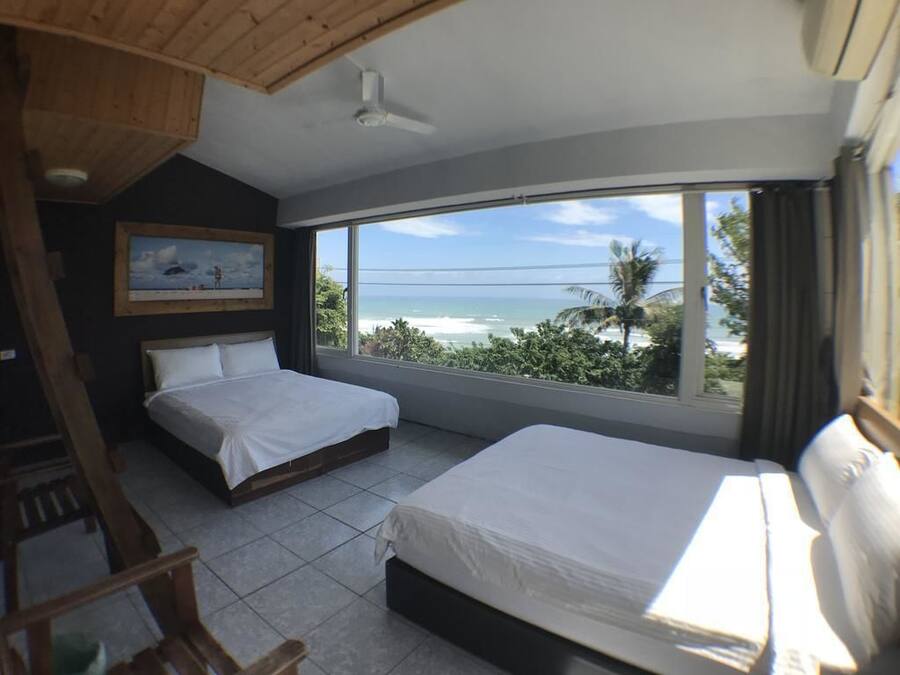Standard Quadruple Room, Ocean View | Desk, blackout drapes, soundproofing, free WiFi