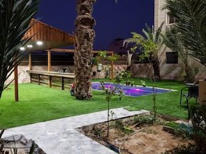 Outdoor pool, free cabanas, sun loungers - Al Magtas (Jericho)