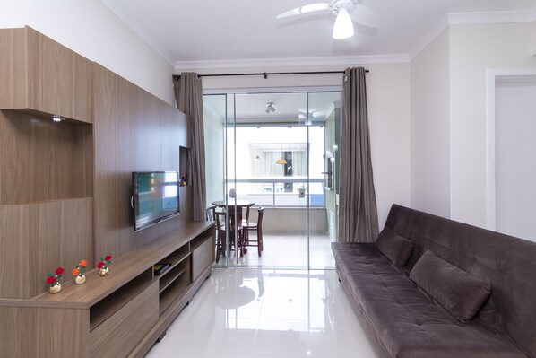 Flat-screen TV - Apartamento 2 quartos - 345 (Bombinhas)