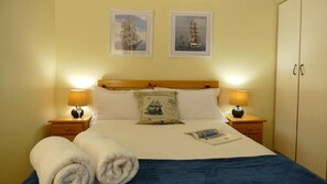 Individually decorated, individually furnished, desk, laptop workspace