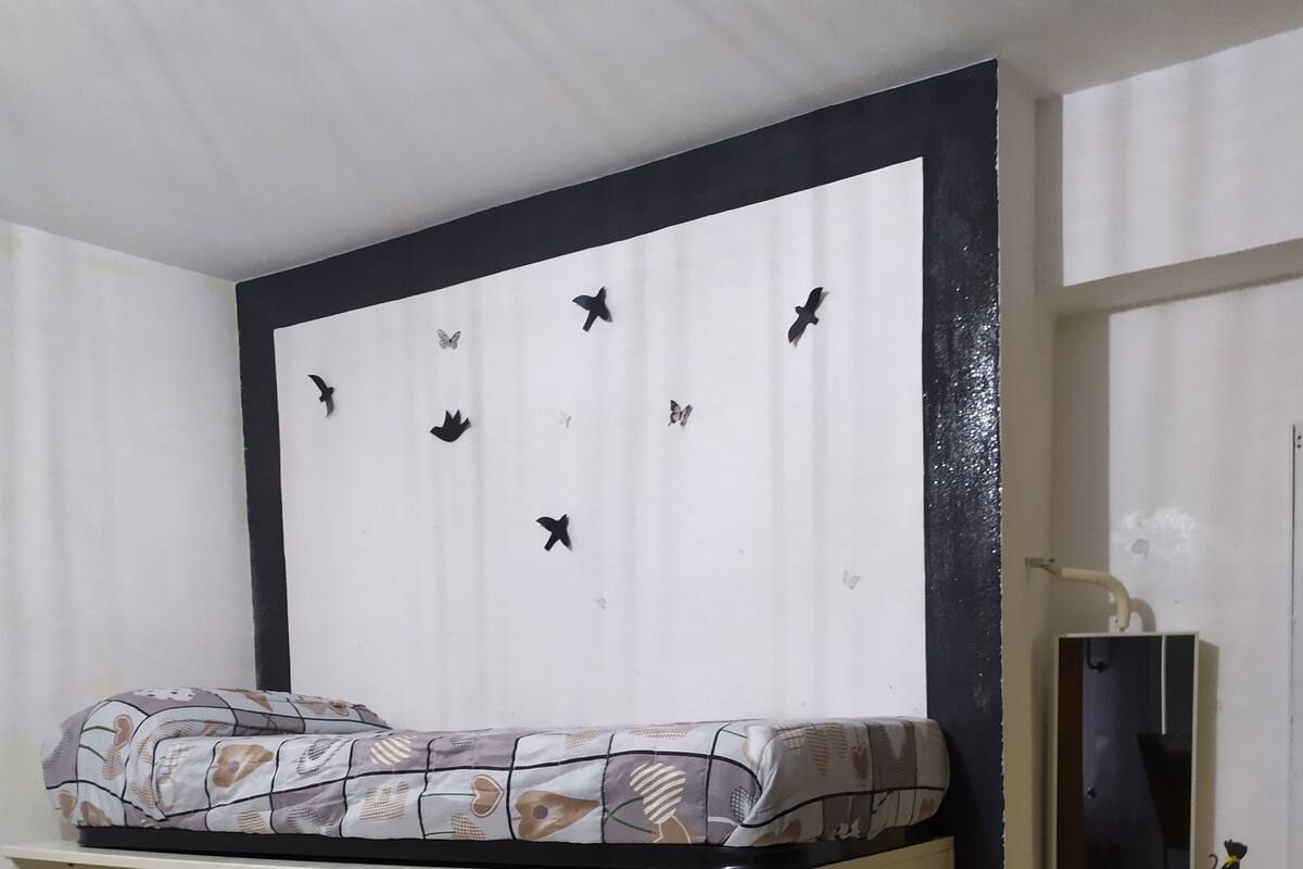 Kamar Double, pemandangan kebun | Meja kerja, tirai kedap cahaya, kedap suara, dan setrika/meja setrika