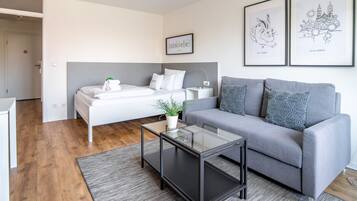 Blackout curtains, iron/ironing board, free WiFi, bed sheets