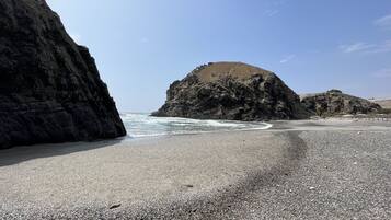 Tæt på stranden, liggestole