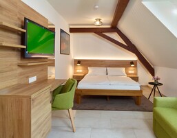 Habitación doble | Minibar, escritorio, espacio para trabajar con un portátil