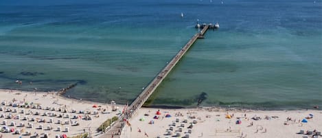 Vlak bij het strand