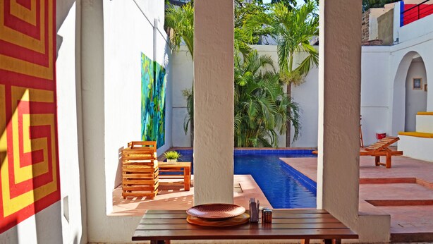 Living area - El Faro de Alejandria hostel (Santa Marta)