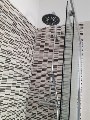 Regadera, regadera tipo lluvia, secadora de cabello, bidet