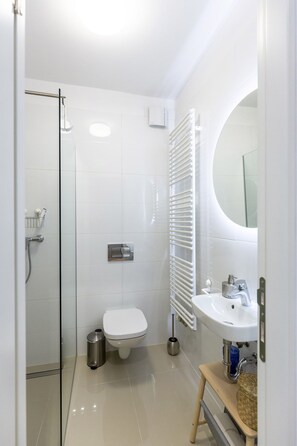 Combined shower/bathtub, hair dryer, towels, soap - Perfect accommodation solution for your stay at Zagreb (Zagreb)